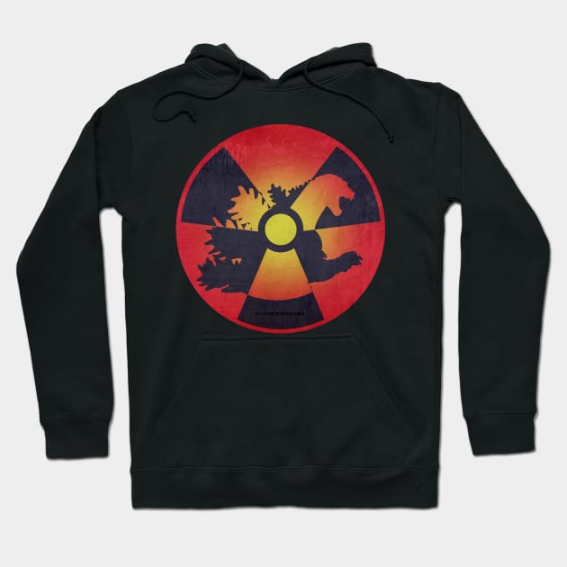 Godzilla Nuclear Symbol Hoodie by nuclear_vengeance